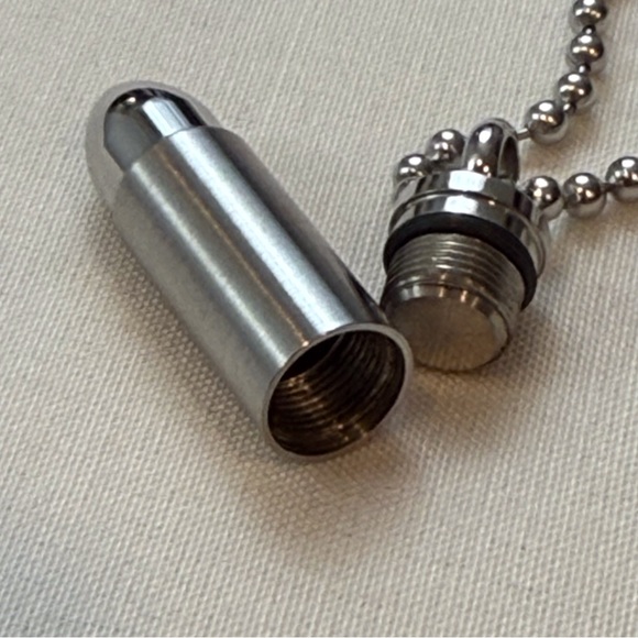 NIB In Loving Memory Bullet Urn Necklace - Picture 13 of 16